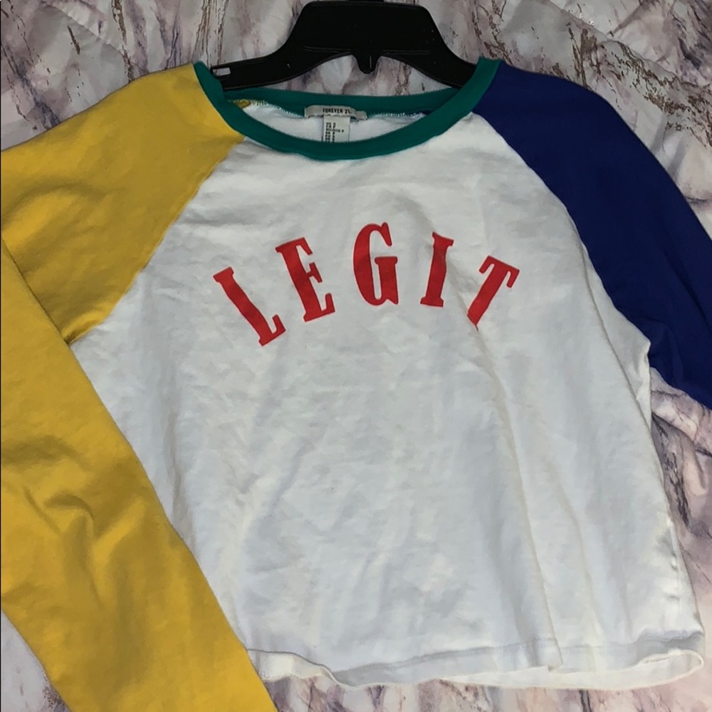 long sleeve crop top